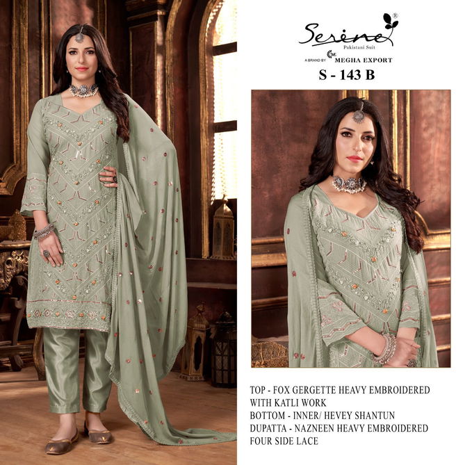 S 143 A To D By Serine Pakistani Suits Catalog
